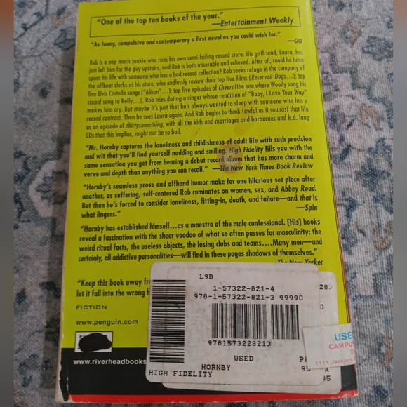 High Fidelity - Nick Hornby, paperback - Picture 2 of 6